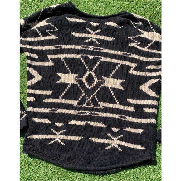 Townsen ANTHROPOLOGIE Aztec CASHMERE WOOL BLEND SWEATER sz XS - Picture 6 of 7